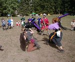 Boots and Odie vs. Astrianna and ?, Sparhawk reeving