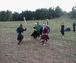 Etoh and Squeak vs. Spice and Wench, Chewie reeving